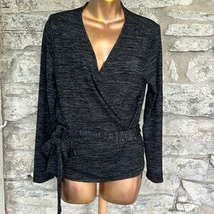 Wrap Top with Tie Waist